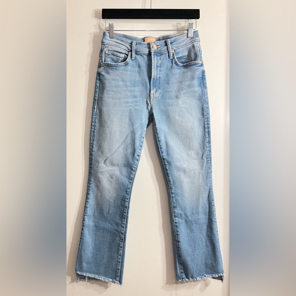 Revolve Mother The Insider Crop Step Fray Jeans in Limited Edition 27 like new